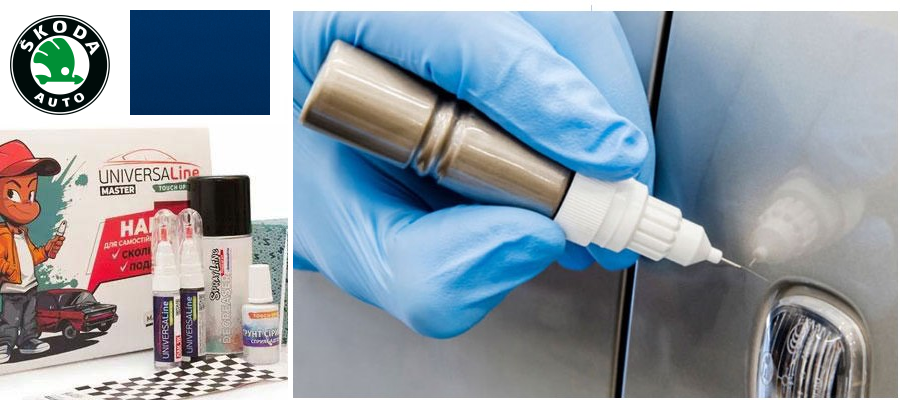 Олівець для підфарбовування авто Skoda 4590 Dynamicblau