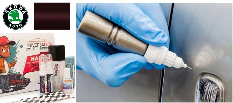 Карандаш для подкраски авто Skoda 9893 Grenade red