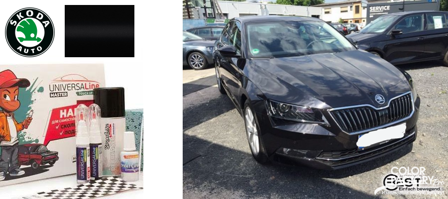 Карандаш для подкраски авто Skoda 9910 Black magic