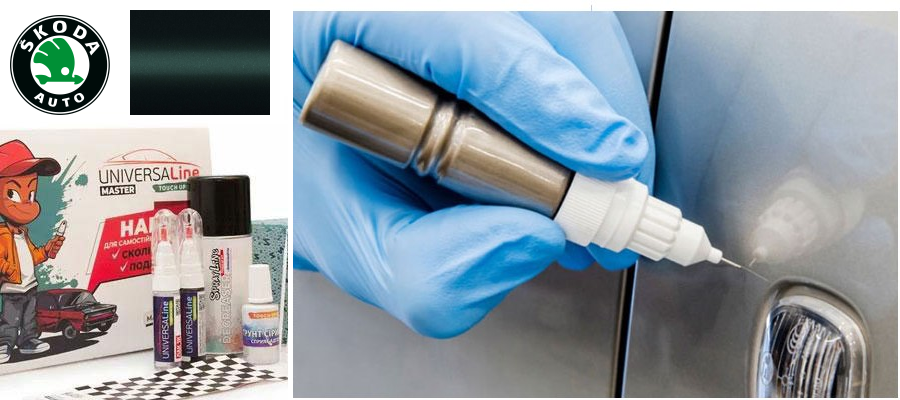 Олівець для підфарбовування авто Skoda 9572 Highland green